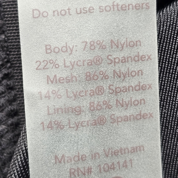 CALIA Square Neck Bikini Top Pure Black Medium Support Built-in Underwire XS - Picture 10 of 12